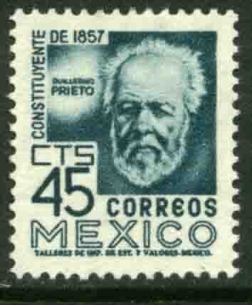 MEXICO 898, 45¢ 1950 Definitive 2nd Printing wmk 300 MINT, NH. VF.