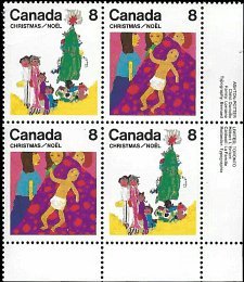 CANADA   # 677a MNH LOWER RIGHT PLATE BLOCK  (4)