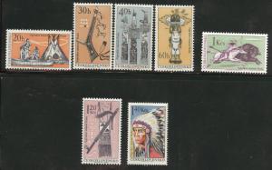 Czechoslovakia Scott 1400-5 MNH** Indian set