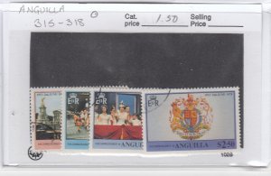 Anguilla 315-8 QEII Coronation used