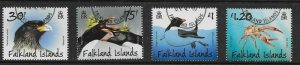 FALKLAND ISLANDS SG1252/5 2013 PENGUINS & PREDATORS SET USED
