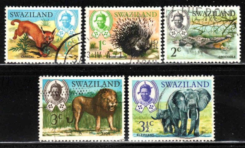 Swaziland #160-64 ~ African Animals ~ Used, MX (1969)