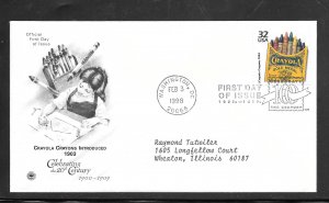 Just Fun Cover #3182D FDC Postal Commemorative Society FEB/3/1998 (my4145)