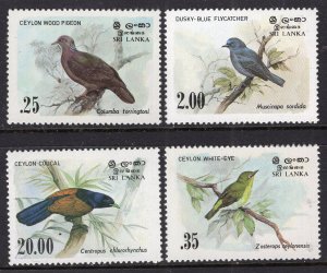 Sri Lanka 691-694 Birds MNH VF