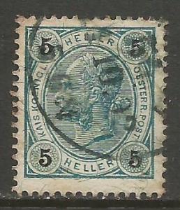 AUSTRIA 73a VFU WITH VARNISH W055-6