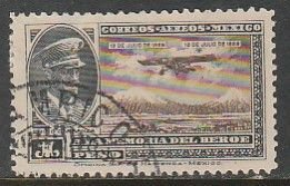 MEXICO C10, $1P, CAPT. EMILIO CARRANZA SINGLE. USED. F-VF. (1411)