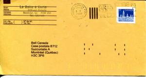 Canada  # 1194 imperforated jumbo single on Bell Canada cover VF