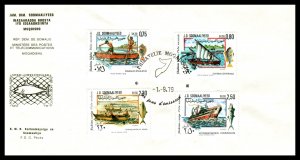 Somalia 467-470 Fishing U/A FDC