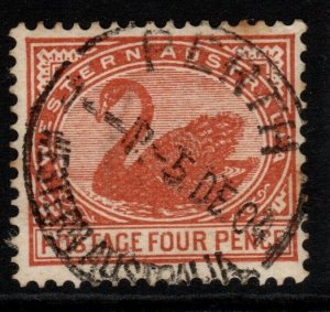 WESTERN AUSTRALIA SG119 1903 4d CHESTNUT USED