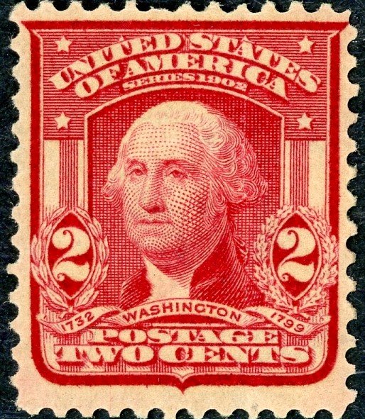 #319 – 1903 2c Washington, carmine.  MLH OG.