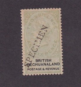 BRITISH BECHUANALAND QUEEN VICTORIA 1sh & 2sh MH & MNG SPECIMEN O/PRINTS