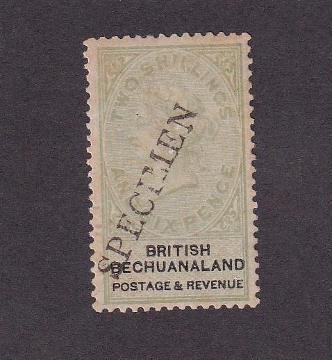 BRITISH BECHUANALAND QUEEN VICTORIA 1sh & 2sh MH & MNG SPECIMEN O/PRINTS