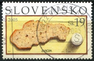 Slovakia Sc#478 Used, 19k multi, Europa (C.E.P.T.) 2005 - Gastronomy (2005)