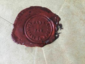 Denmark 1917 wax seals Slagelse Bank registered  stamps cover  Ref R28308