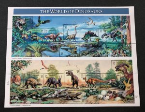 US scott# 3136 The World of Dinosaurs sheet MNH