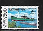 MICRONESIA, C20, MNH, NAURUANS SHIP