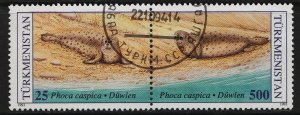 Turkmenistan 1993 Phoca Caspica (25r , 500r) (1/5) Pair USED