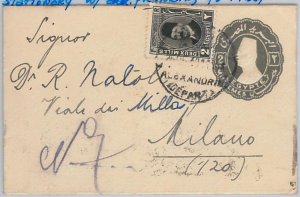 50237 - EEGYPT -- POSTAL HISTORY: POSTAL STATIONERY COVER to ITALY 1930-