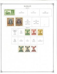 Bahrain 1940-1999 M&U hinged  on Scott International Pages