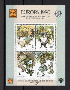 EUROPA 1980 YEAR OF THE CHILD MINIATURE SHEET UNMOUNTED MINT