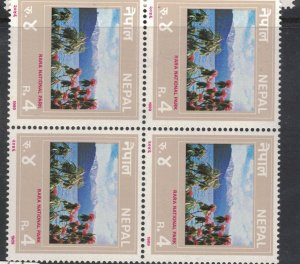 Nepal SG 509 Block of 4 MNH (6fdv)