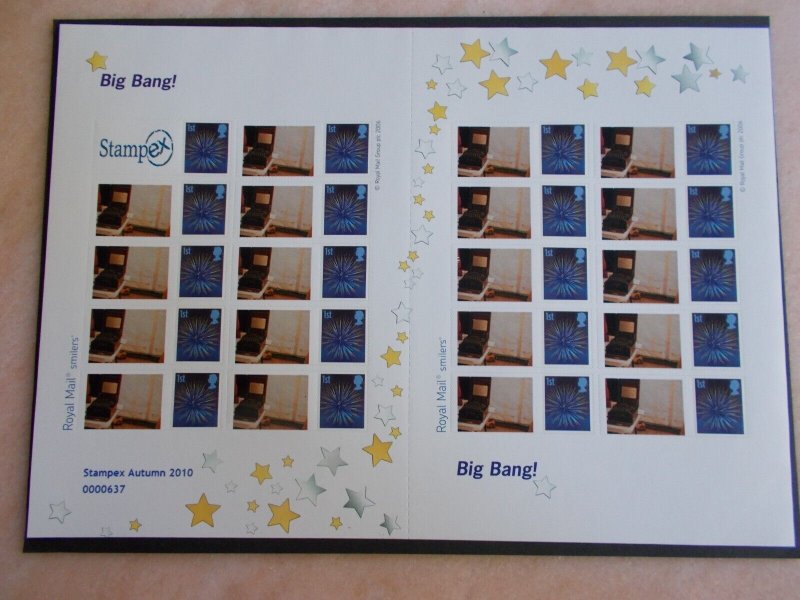 Bletchley Park Enigma Machine on Big Bang for Stampex Ltd Edition Smiler Sheet