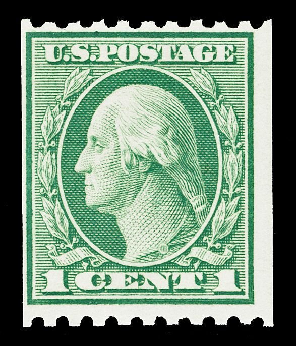 Scott 448 1c Washington Coil Mint F-VF OG NH Cat $25