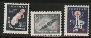 Yugoslavia Scott B149-151 MH* TB set 1948