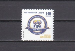 Costa Rica, Scott cat. 582 ONLY. FIFA Soccer Centenary issue. ^