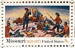 1971 sheet, Missouri Statehood 150th Anniversary Sc # 1426