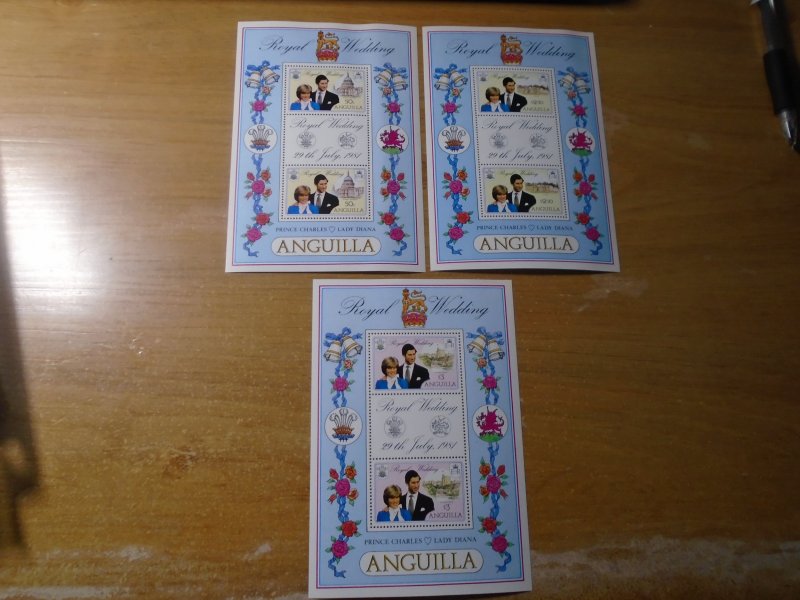 Anguilla  #  444a-446a  MNH