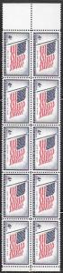 US #1094 MNH Block of 10. US Flag - Long May It Wave.