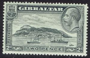 GIBRALTAR 1931 KGV THE ROCK 2D PERF 13.5 X 14