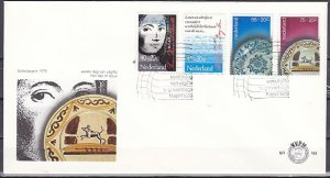 Netherlands, Scott cat. B543-B546. Dutch Author & Pottery. First day cover.