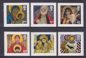 Great Britain 2328-33 MNH 2005 Madonna & Child Christmas Self-Adhesive Set of 6