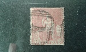 Trinidad #22 used pin perf 14 space filler e204 8109