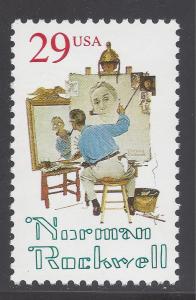 #2839 29c Norman Rockwell 1994 MNH