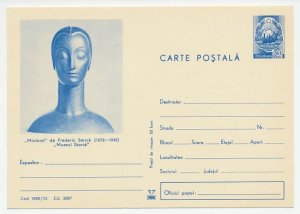 Postal stationery Rumania 1973 Madonna - Frederic Storck