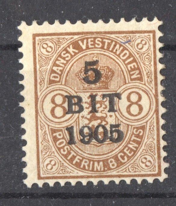 Danish West Indies, 1905 Overprint Scott # 42 full original gum, heavy hinge