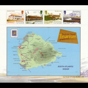 ASCENSION 2001 - Scott# 784 Sheet-Tourist Sites NH
