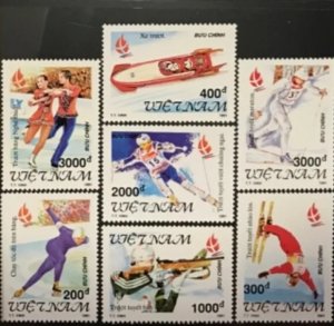 Vietnam 1991 MNH Stamps Scott 2285-2291 Sport Olympic Games Skiing