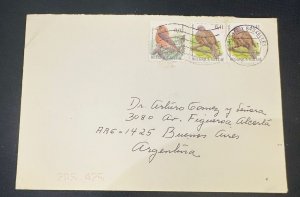 CM) 2004. BELGIUM. BIRDS. COVER MAILED TO ARGENTINA. XF