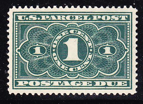 United States 1913 1c green First Parcel Post F/VF/Mint(*)