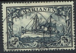 MARIANA ISLANDS 1901 YACHT 3MK USED EXPERTISED BOTHE