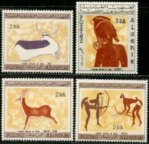 ALGERIA Sc#365-368 1967 Prehistoric Wall Paintings Complete Set Mint NH