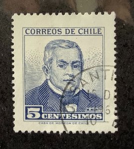 Chile 1960 Scott 327 used - 5c, Manuel Montt