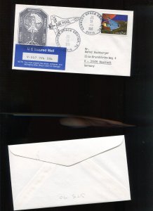 SHUTTLE STS-70 MISSION INSURED COVER MAILED TO WEST GERMANY JUL 13 1995 HR1879