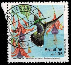 Brazil,Sc.#2584 used Green-crowned Plovercrest (Stephanoxis lalandi)