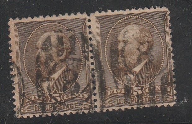 U.S. Scott 205 pair used