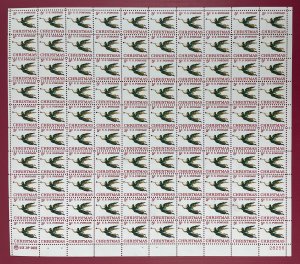 1276 CHRISTMAS ANGEL WITH TRUMPET Sheet of 50 US 5¢ Stamps MNH 1964